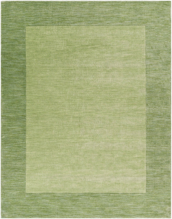 Livabliss Mystique Hand Loomed Wool Area Rug with High Low Pile for Modern Living Rooms Medium Green 7'6" x 9'6" M310-7696