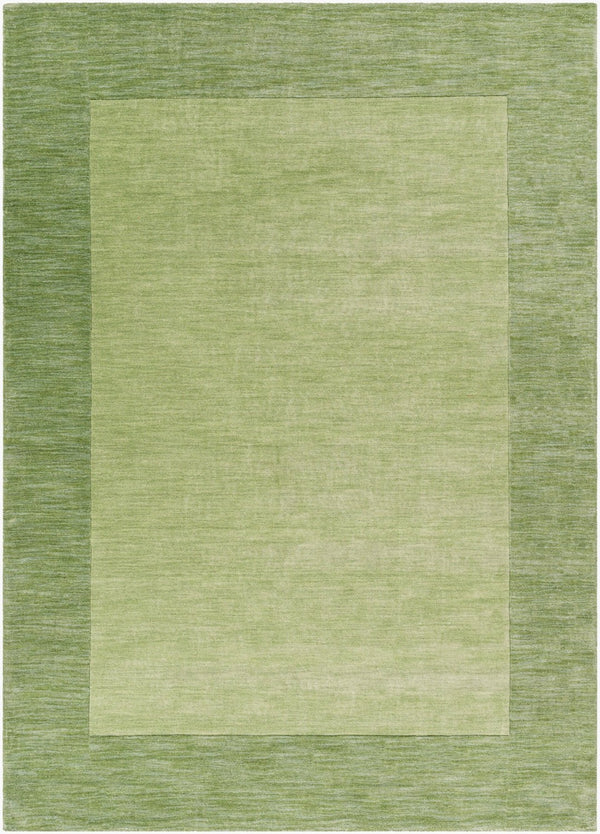 Livabliss Mystique Hand Loomed Wool Area Rug with High Low Pile for Modern Living Rooms Medium Green 8' x 11' M310-811