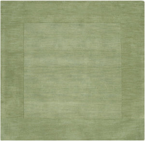 Livabliss Mystique Hand Loomed Wool Area Rug with High Low Pile for Modern Living Rooms Medium Green 8' x 8' M310-8SQ