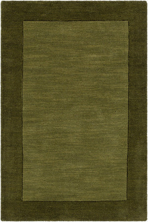 Livabliss Mystique Hand Loomed Wool Area Rug with High Low Pile for Living Room Olive, Dark Gre 2' x 3' M315-23