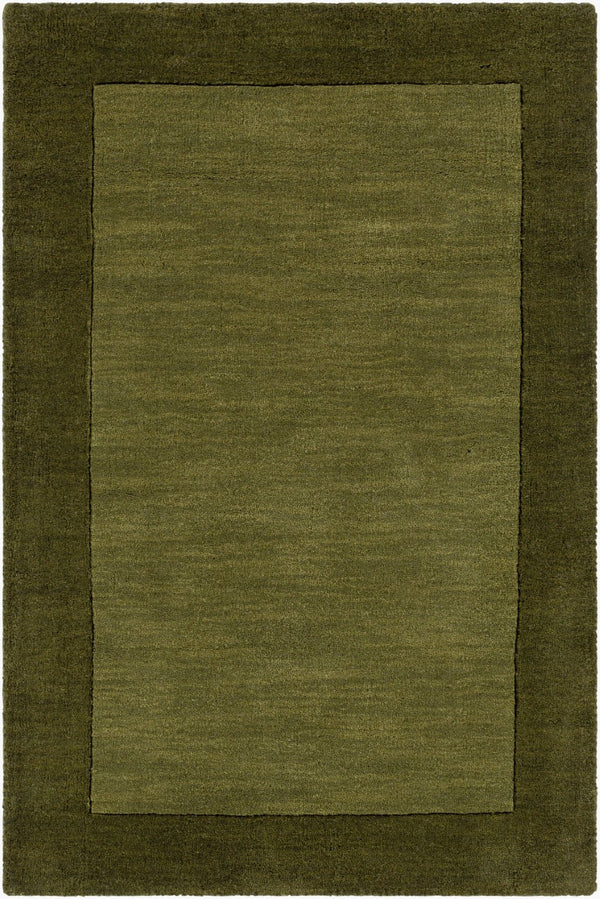 Livabliss Mystique Hand Loomed Wool Area Rug with High Low Pile for Living Room Olive, Dark Gre 2' x 3' M315-23