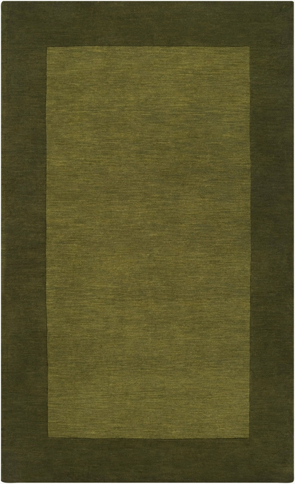 Livabliss Mystique Hand Loomed Wool Area Rug with High Low Pile for Living Room Olive, Dark Gre 6' x 9' M315-69