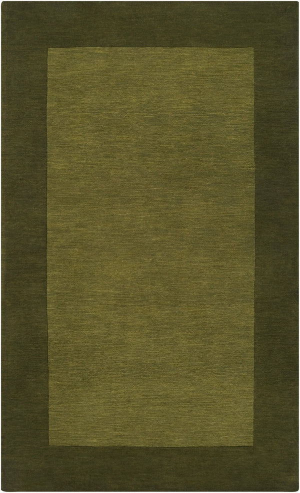 Livabliss Mystique Hand Loomed Wool Area Rug with High Low Pile for Living Room Olive, Dark Gre 6' x 9' M315-69