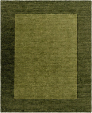 Livabliss Mystique Hand Loomed Wool Area Rug with High Low Pile for Living Room Olive, Dark Gre 7'6" x 9'6" M315-7696