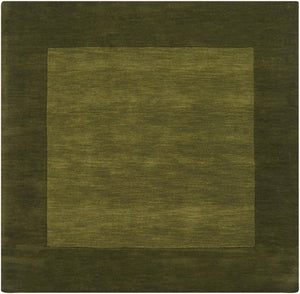 Livabliss Mystique Hand Loomed Wool Area Rug with High Low Pile for Living Room Olive, Dark Gre 8' x 8' M315-8SQ