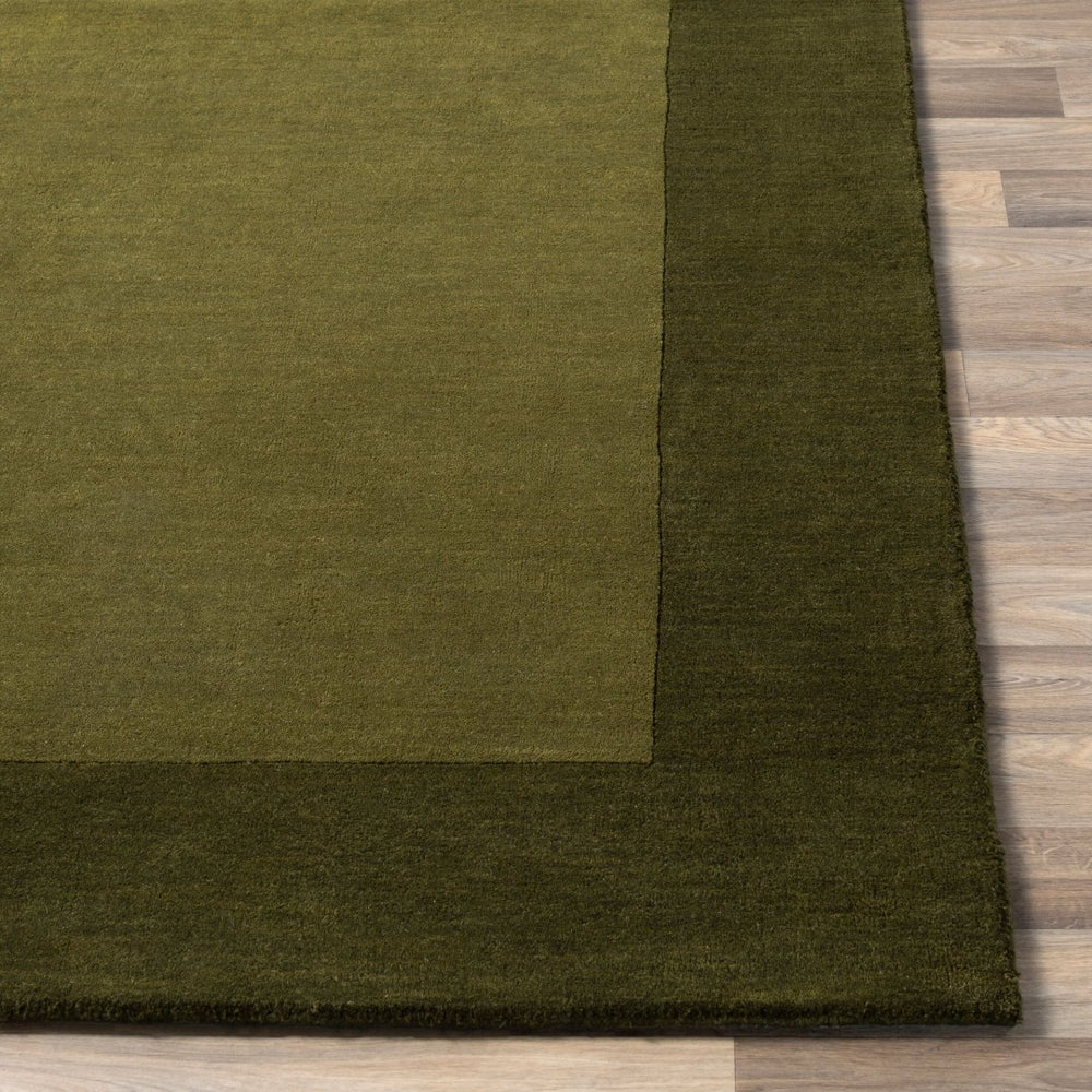 Livabliss Mystique Hand Loomed Wool Area Rug with High Low Pile for Living Room Olive, Dark Gre 6' x 9' M315-69