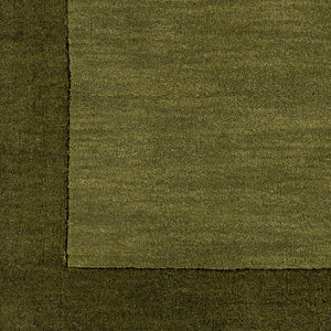 Livabliss Mystique Hand Loomed Wool Area Rug with High Low Pile for Living Room Olive, Dark Gre 6' x 9' M315-69