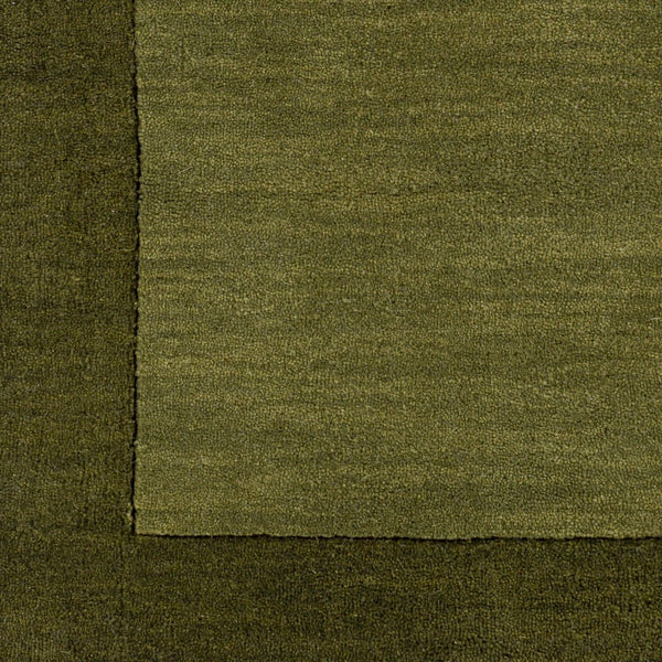 Livabliss Mystique Hand Loomed Wool Area Rug with High Low Pile for Living Room Olive, Dark Gre 6' x 9' M315-69