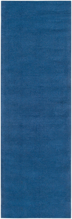 Livabliss Mystique Handloomed Wool Area Rug with High Low Pile for Living and Dining Rooms Dark Blue 2'6" x 8' M330-268