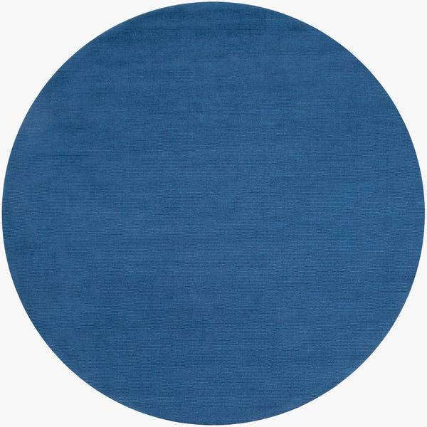 Livabliss Mystique Handloomed Wool Area Rug with High Low Pile for Living and Dining Rooms Dark Blue 8' x 8' Round M330-8RD