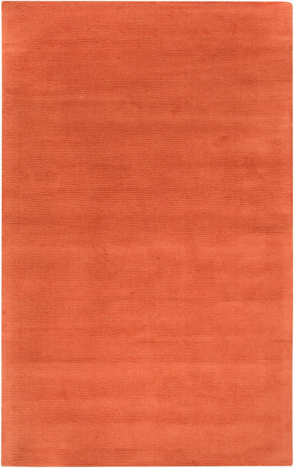 Livabliss Mystique Handloomed Wool Area Rug with High Low Pile Texture for Large Living Spaces Burnt Orange 12' x 15' M332-1215