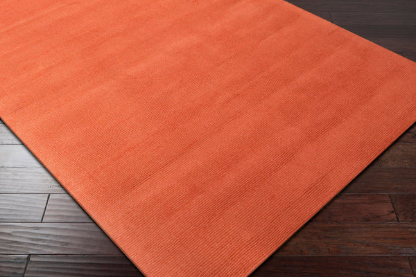 Livabliss Mystique Handloomed Wool Area Rug with High Low Pile Texture for Large Living Spaces Burnt Orange 9'9" x 9'9" Round M332-99RD