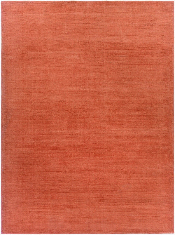 Livabliss Mystique Handloomed Wool Area Rug with High Low Pile Texture for Large Living Spaces Burnt Orange 8' x 11' M332-811