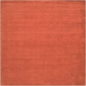 Livabliss Mystique Handloomed Wool Area Rug with High Low Pile Texture for Large Living Spaces Burnt Orange 9'9" x 9'9" Square M332-99SQ