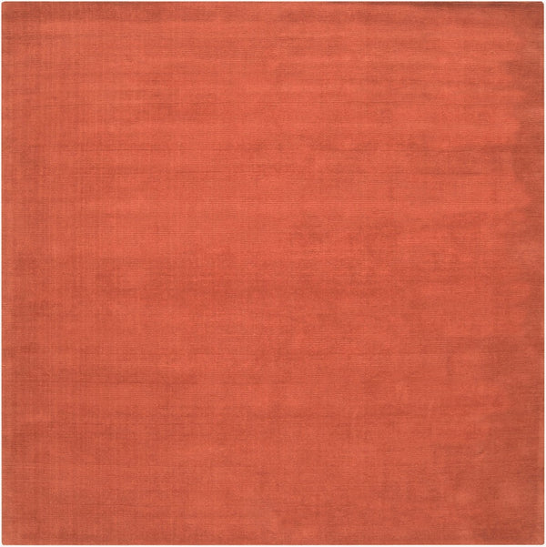 Livabliss Mystique Handloomed Wool Area Rug with High Low Pile Texture for Large Living Spaces Burnt Orange 9'9" x 9'9" Square M332-99SQ