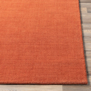 Livabliss Mystique Handloomed Wool Area Rug with High Low Pile Texture for Large Living Spaces Burnt Orange 9'9" x 9'9" Round M332-99RD
