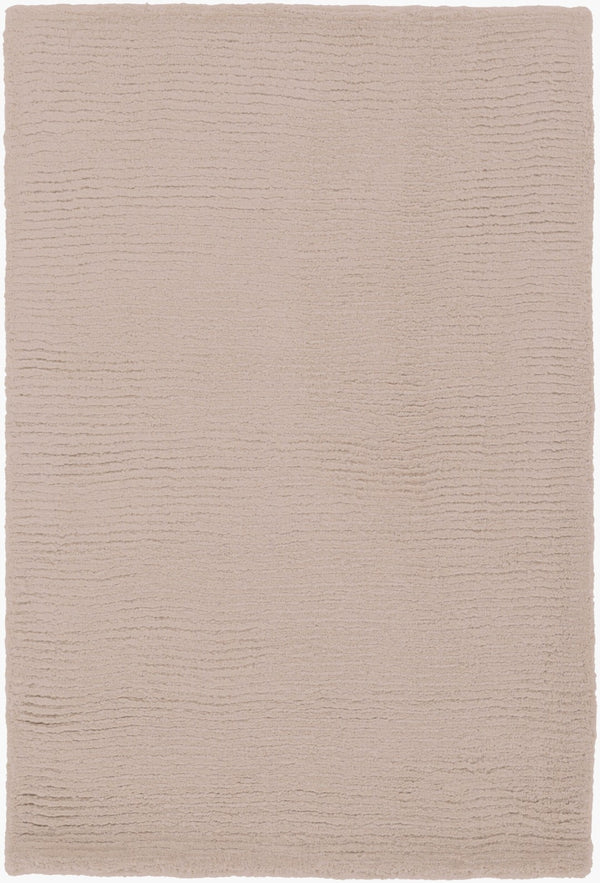 Livabliss Mystique Hand Loomed Wool Area Rug with High Low Pile Sculptural Texture Tan 2' x 3' M335-23