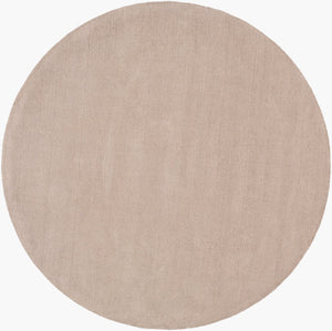 Livabliss Mystique Hand Loomed Wool Area Rug with High Low Pile Sculptural Texture Tan 9'9" x 9'9" Round M335-99RD