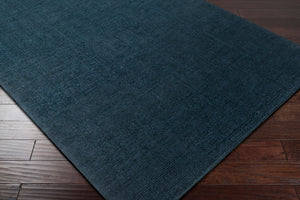 Livabliss Mystique Handloomed Wool Area Rug with High Low Pile Texture for Living Room Dark Blue 12' x 15' M340-1215