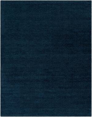 Livabliss Mystique Handloomed Wool Area Rug with High Low Pile Texture for Living Room Dark Blue 7'6" x 9'6" M340-7696