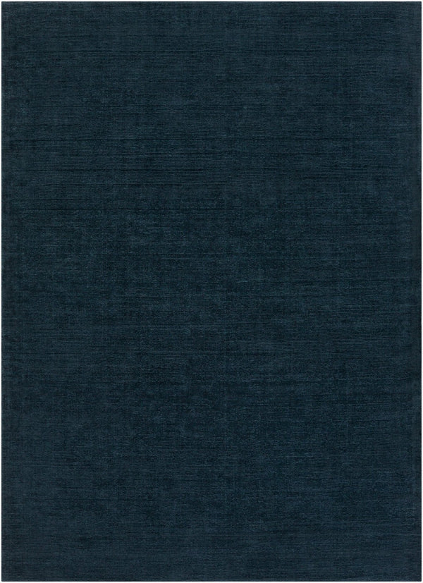 Livabliss Mystique Handloomed Wool Area Rug with High Low Pile Texture for Living Room Dark Blue 8' x 11' M340-811