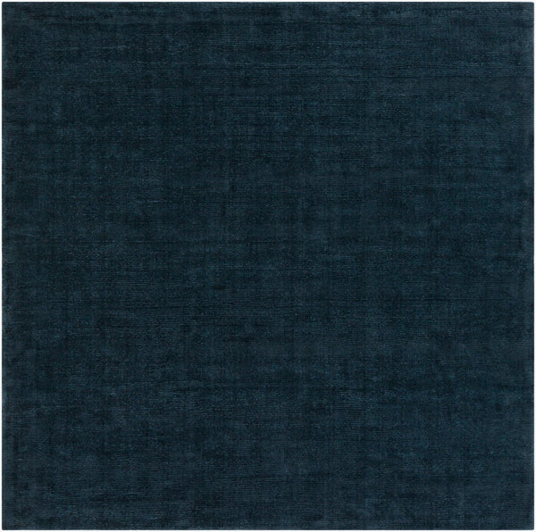 Livabliss Mystique Handloomed Wool Area Rug with High Low Pile Texture for Living Room Dark Blue 9'9" x 9'9" Square M340-99SQ