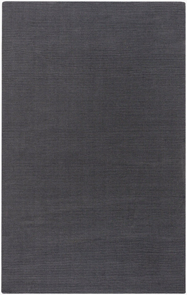 Livabliss Mystique Handloomed Wool Area Rug with High Low Pile for Spacious Living Rooms Charcoal 9' x 13' M341-913
