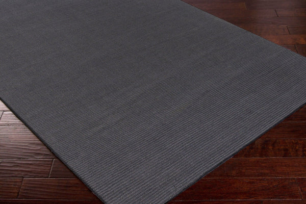 Livabliss Mystique Handloomed Wool Area Rug with High Low Pile for Spacious Living Rooms Charcoal 9'9" x 9'9" Round M341-99RD
