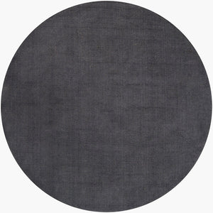 Livabliss Mystique Handloomed Wool Area Rug with High Low Pile for Spacious Living Rooms Charcoal 9'9" x 9'9" Round M341-99RD
