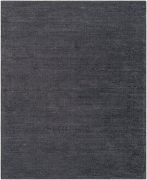Livabliss Mystique Handloomed Wool Area Rug with High Low Pile for Spacious Living Rooms Charcoal 7'6" x 9'6" M341-7696