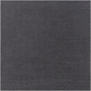 Livabliss Mystique Handloomed Wool Area Rug with High Low Pile for Spacious Living Rooms Charcoal 8' x 8' Square M341-8SQ