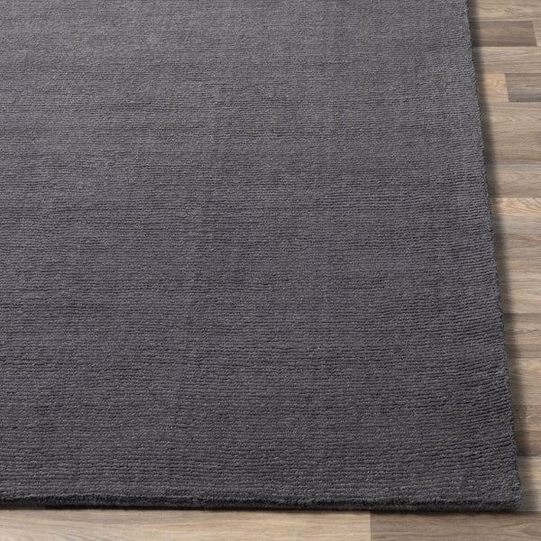 Livabliss Mystique Handloomed Wool Area Rug with High Low Pile for Spacious Living Rooms Charcoal 9'9" x 9'9" Round M341-99RD