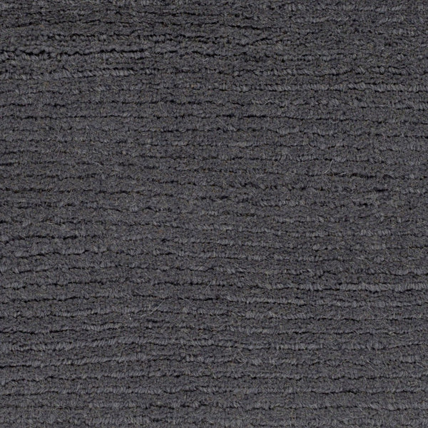 Livabliss Mystique Handloomed Wool Area Rug with High Low Pile for Spacious Living Rooms Charcoal 9'9" x 9'9" Round M341-99RD