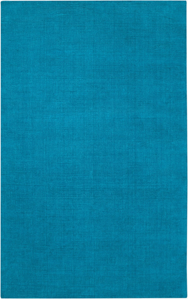 Surya Mystique 2' X 3' Handmade Wool Area Rug - Modern High/Low Texture For Timeless Style & Comfort Blue Wool M342-99sq