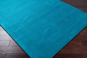 Surya Mystique 2' X 3' Handmade Wool Area Rug - Modern High/Low Texture For Timeless Style & Comfort Blue Wool M342-99sq