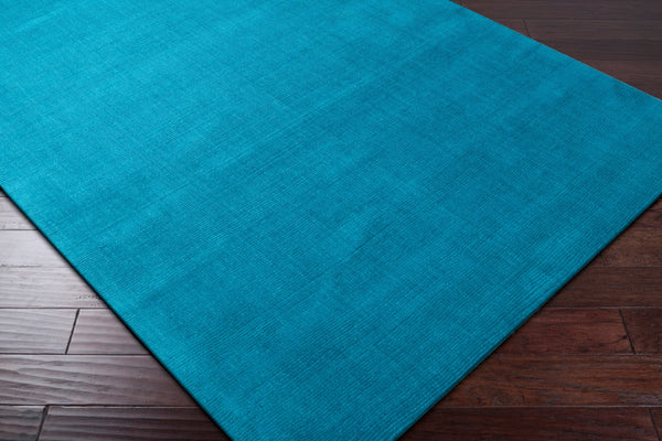 Surya Mystique 2' X 3' Handmade Wool Area Rug - Modern High/Low Texture For Timeless Style & Comfort Blue Wool M342-99sq