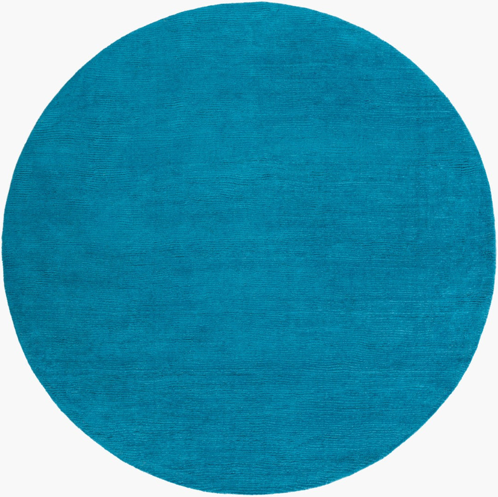 Surya Mystique 2' X 3' Handmade Wool Area Rug - Modern High/Low Texture For Timeless Style & Comfort Blue Wool M342-6rd