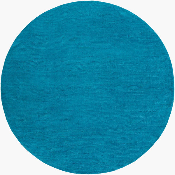 Surya Mystique 2' X 3' Handmade Wool Area Rug - Modern High/Low Texture For Timeless Style & Comfort Blue Wool M342-6rd