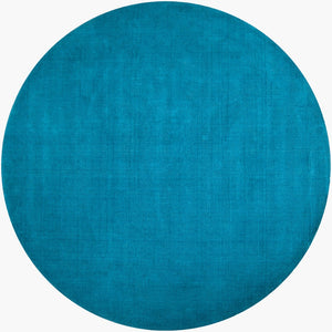 Surya Mystique 2' X 3' Handmade Wool Area Rug - Modern High/Low Texture For Timeless Style & Comfort Blue Wool M342-8rd