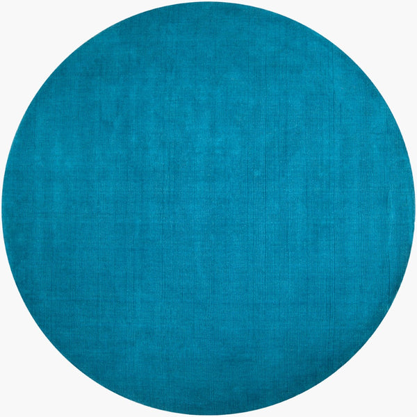 Surya Mystique 2' X 3' Handmade Wool Area Rug - Modern High/Low Texture For Timeless Style & Comfort Blue Wool M342-8rd
