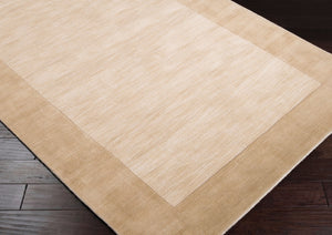 Livabliss Mystique Hand Loomed Wool Area Rug with High Low Pile for Modern Living Spaces Beige 6' x 6' M344-6SQ