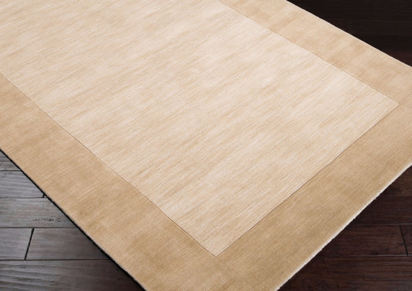Livabliss Mystique Hand Loomed Wool Area Rug with High Low Pile for Modern Living Spaces Beige 6' x 6' M344-6SQ