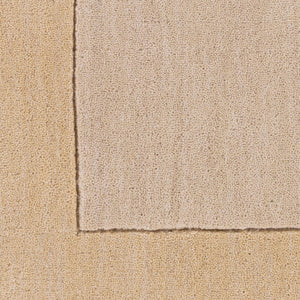Livabliss Mystique Hand Loomed Wool Area Rug with High Low Pile for Modern Living Spaces Beige 6' x 6' M344-6SQ