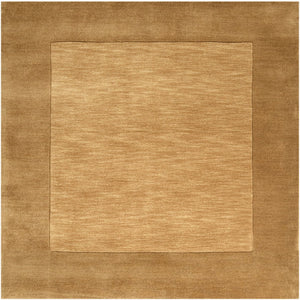 Livabliss Mystique Handloomed Wool Area Rug High Low Pile Texture Contemporary Living Room Camel 9'9" x 9'9" M345-99SQ