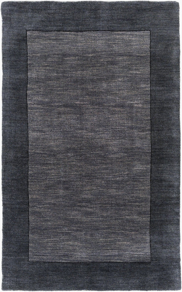 Livabliss Mystique Hand-loomed Wool Area Rug with High Low Pile for Large Living Rooms Charcoal, Black 3'3" x 5'3" M347-3353