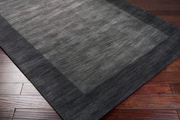 Livabliss Mystique Hand-loomed Wool Area Rug with High Low Pile for Large Living Rooms Charcoal, Black 2'6" x 8' M347-268