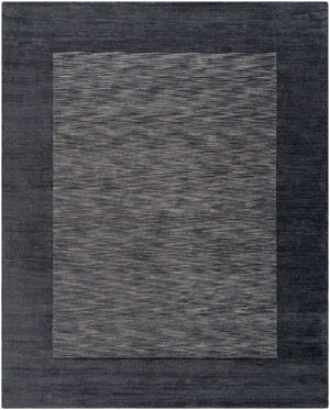 Livabliss Mystique Hand-loomed Wool Area Rug with High Low Pile for Large Living Rooms Charcoal, Black 7'6" x 9'6" M347-7696