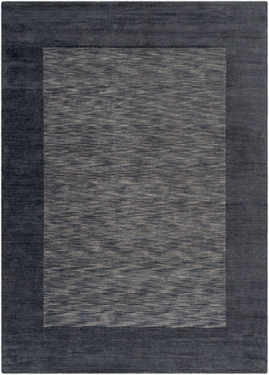 Livabliss Mystique Hand-loomed Wool Area Rug with High Low Pile for Large Living Rooms Charcoal, Black 8' x 11' M347-811