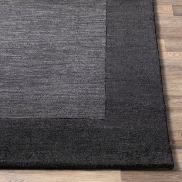 Livabliss Mystique Hand-loomed Wool Area Rug with High Low Pile for Large Living Rooms Charcoal, Black 2'6" x 8' M347-268