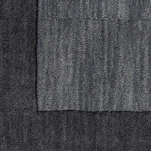 Livabliss Mystique Hand-loomed Wool Area Rug with High Low Pile for Large Living Rooms Charcoal, Black 2'6" x 8' M347-268